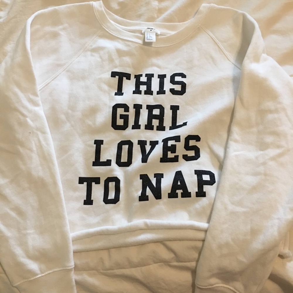 White sweatshirt